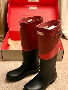 Hunter | Shoes | Original Tall Gloss Welly Hunter Boot Merlot